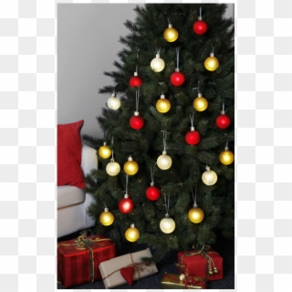 Christmas Baubles 6p - Lysande Julgranskulor Clipart