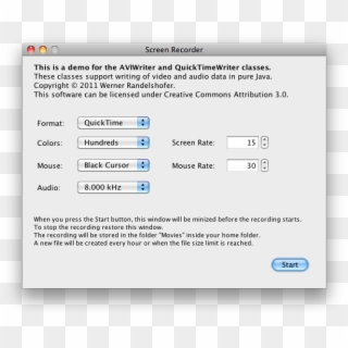 Screen Recorder - Java Screen Capture Program Clipart