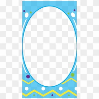 Easter Egg Frame - Circle Clipart