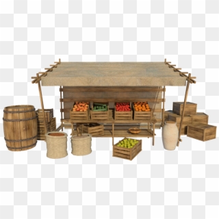 Stand Marché - Picnic Table Clipart