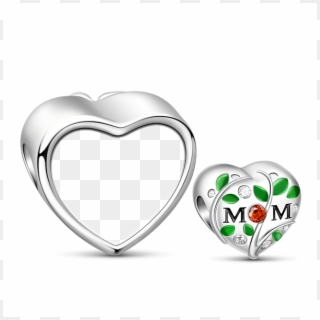 Gnoce "i Love My Mom" 925 Sterling Silver Personalized - Heart Clipart