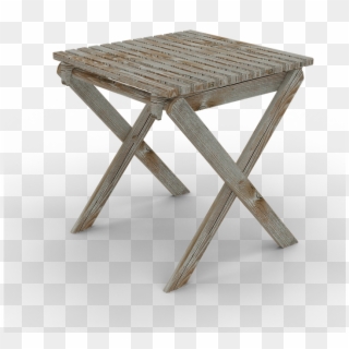 Folding Chair, Old Wooden Chair, Stool, Vintage - End Tables Clipart