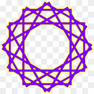 Purple Islamic Art Svg Clip Arts 600 X 600 Px - Islamic Circle Geometric Patterns - Png Download