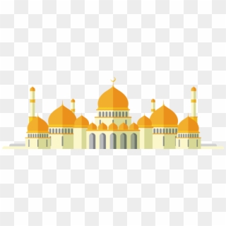 Islamic Decorative Painting Free Png And Vector - Mosque Vector Png Clipart