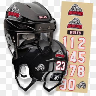 Hockey Helmet Decal Packages - Football Helmet Clipart