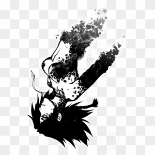 #anime #falling #particles #fading #black #girl #broken - Anime Girl Falling Png Clipart