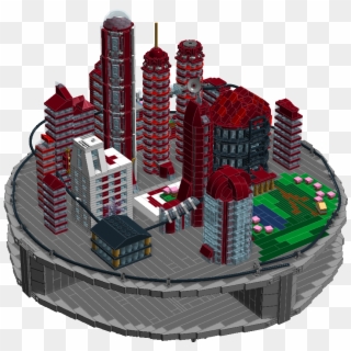 This Lego Floating City Model Reminds Me Of What A - Tower Clipart