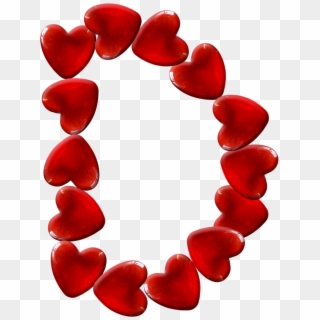Alfabeto Corações Vermelho Png - Love Clipart