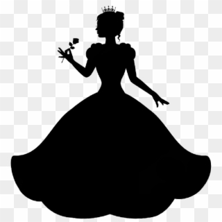 Image Transparent Stock Black Png For Free Download - Silhouette Of A Princess Clipart