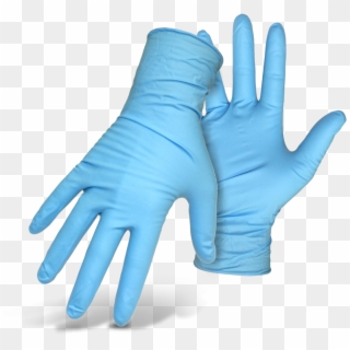 Home - Blue Latex Gloves Png Clipart