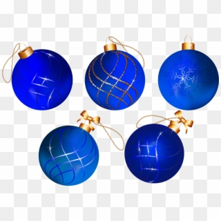 Bolas De Navidad Azules Png - Bolas Navidad Azul Png Clipart