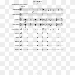 Que Bello Sheet Music 1 Of 17 Pages - All Of Me Gypsy Sheet Music Clipart