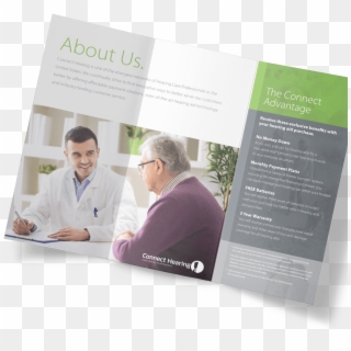 Adminconnect Hearing About Us Trifold Brochure Open - Brochure Clipart