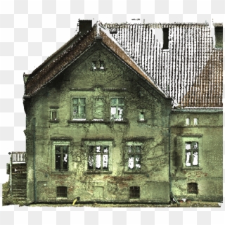 Destroyed Facade Of A Historic Building - House Clipart