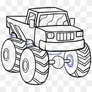 Png Transparent Download How To Draw A Monster Truck - Draw A Toy Monster Truck Clipart