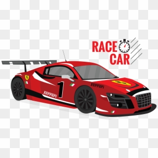 Pics Of Cartoon Racing Cars - Red Racing Car Png Clipart