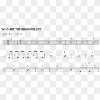 Who Are The Brain Police - Sheet Music Clipart