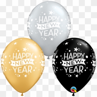 Qualatex 11 Inch Happy New Year Confetti Dots Special - New Years Balloons Transparent Clipart
