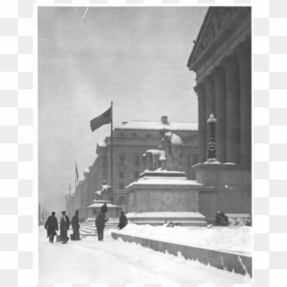 Photograph Of Workers Shoveling Snow From The National - Snow Clipart
