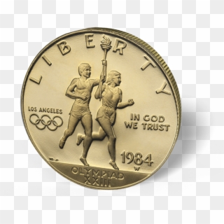 Picture Of $10 Us Gold Bullion Olympic Coin - Coin Clipart