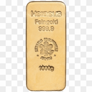 1000g Gold Bullion - Wood Clipart
