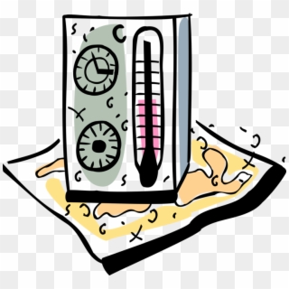 Vector Illustration Of Thermometer For Measuring Air Clipart