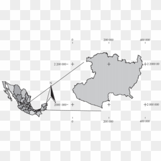 Ubicación Del Estado De Michoacán En La República Mexicana - Mexico Map Clipart