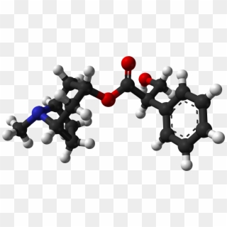 3d Model Of Molecules Vector Clipart Image - Molecule Atropine - Png Download