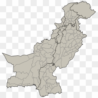 Sukkur In Pakistan Map , Png Download - Map Of Pakistan With Districts Clipart