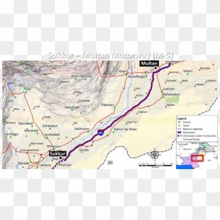 Peshawar Karachi Motorway - Multan Sukkur Motorway Route Clipart