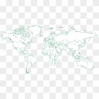 Full - World Map Negative Png Clipart