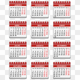 Calendarios En Psd 2016 Calendar Template - Base Calendario 2018 Png Clipart