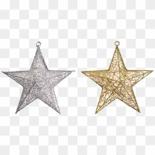 Enfeite De Pendurar Estrela Glitter 2 Sort - Five Stars Circle Clipart