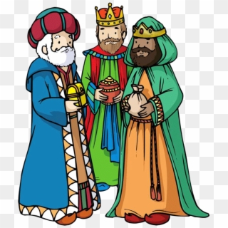 Flanelplaat Wijzen Uit Het Oosten / Hellige 3 Konger - Nativity Three Wise Men Clipart
