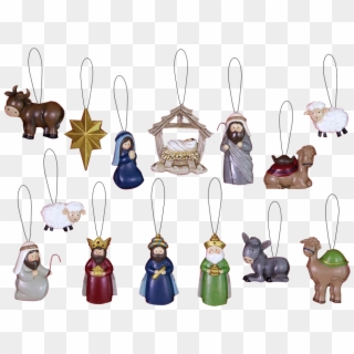 Manger Clipart Drama - Nativity Ornament - Png Download