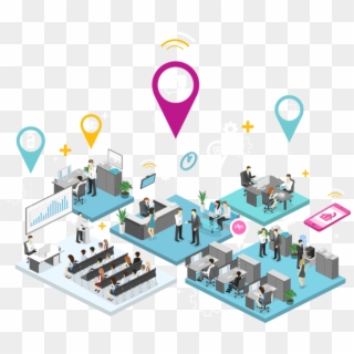 Commercial Office Space - Location Based Services Clipart