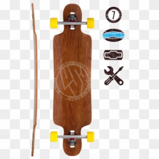 Lush Longboards Freebyrd - Longboarding Clipart