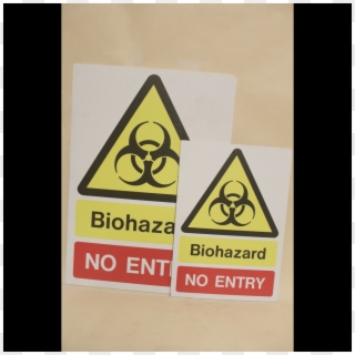 5500005 Bio Hazard No Entry Sign, Big X2 Small X2 (42cm - Biohazard Clipart