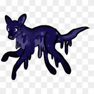 Galaxy Melted Maned Wolf - Cartoon Clipart