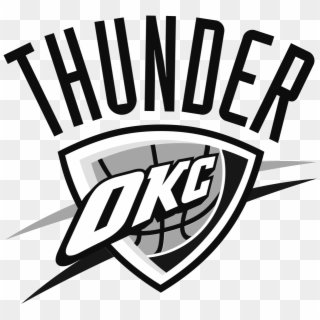 Excellent Ideas Okc Thunder Logo Black And White Oklahoma - Oklahoma City Thunder Logo 2017 Clipart
