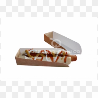 Cuña Cartón Kraft Automontable Hot Dog - Chili Dog Clipart