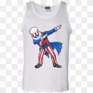 4th Of July Shirts For Kids Dabbing Uncle Sam Boys - Gucci Tiger T Shirt White Clipart