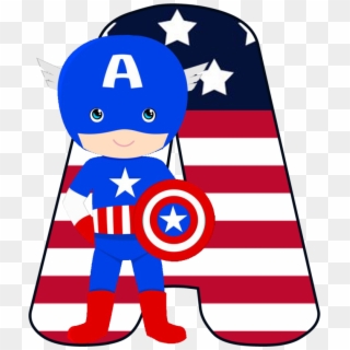 Capitão America Infantil Png - Topo De Bolo Capitao America Png Clipart