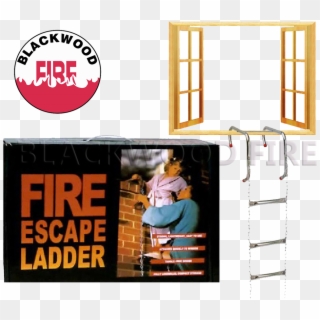 A Good Quality Fire Escape Ladder - Poster Clipart