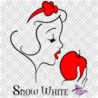Snow White Apple Drawing Clipart Snow White Drawing Apple Music Logo Black Png Download Pikpng