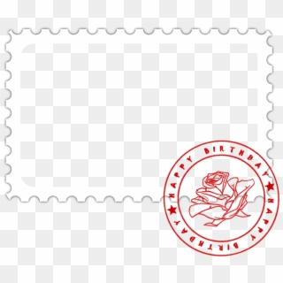 Photo Frame, Postage Stamp, Birthday, Card, Photo - Postage Stamp Postcard Frame Png Clipart