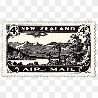 Single Stamp - Air New Zealand Stamp Clipart