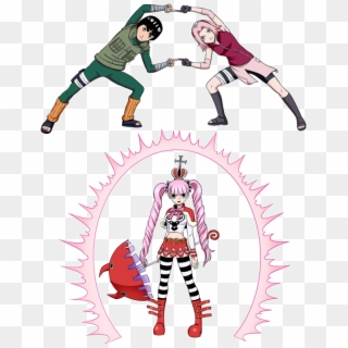 Sakura, Rock Lee And Perona Preview - Cartoon Clipart