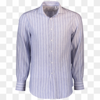Striped Button Down Shirt - Button Clipart