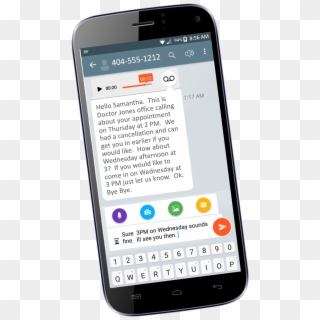 Read & Reply Voicemail Tilted - Smartphone Clipart